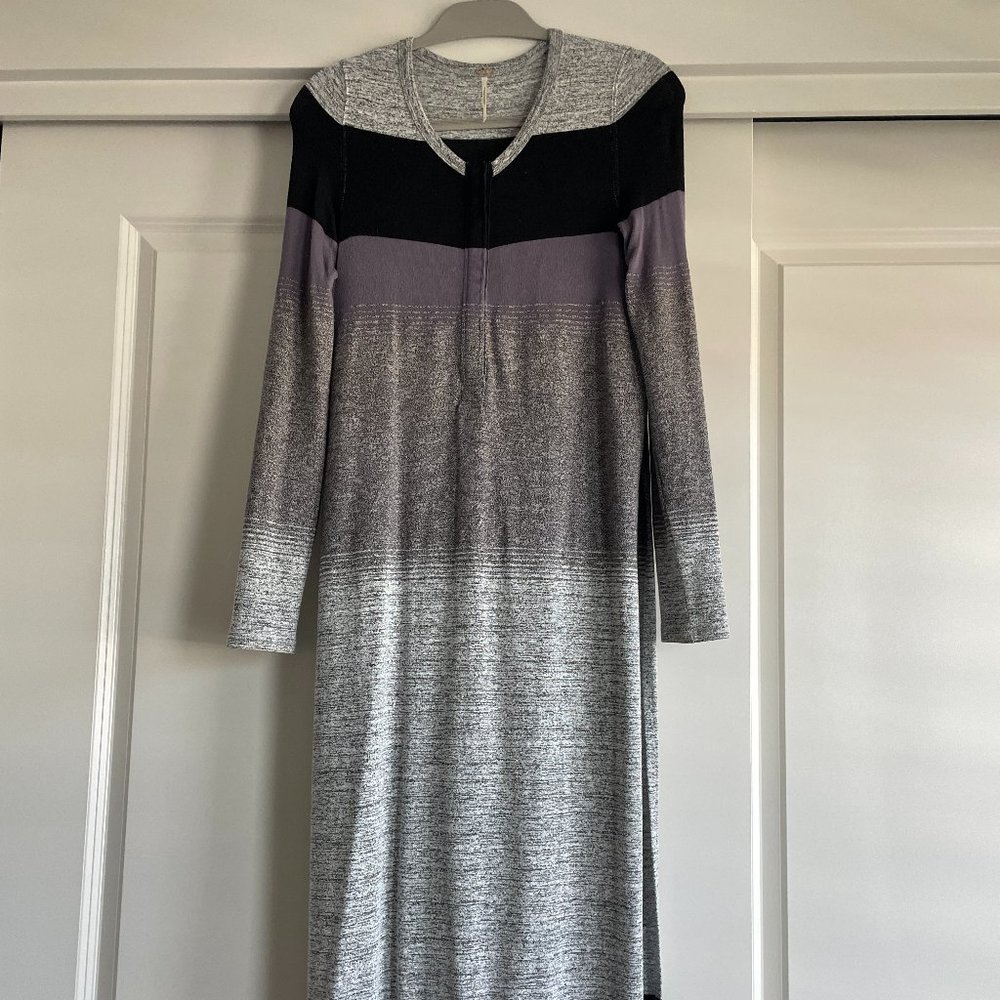 Free People Knit Long Stripe Sweater